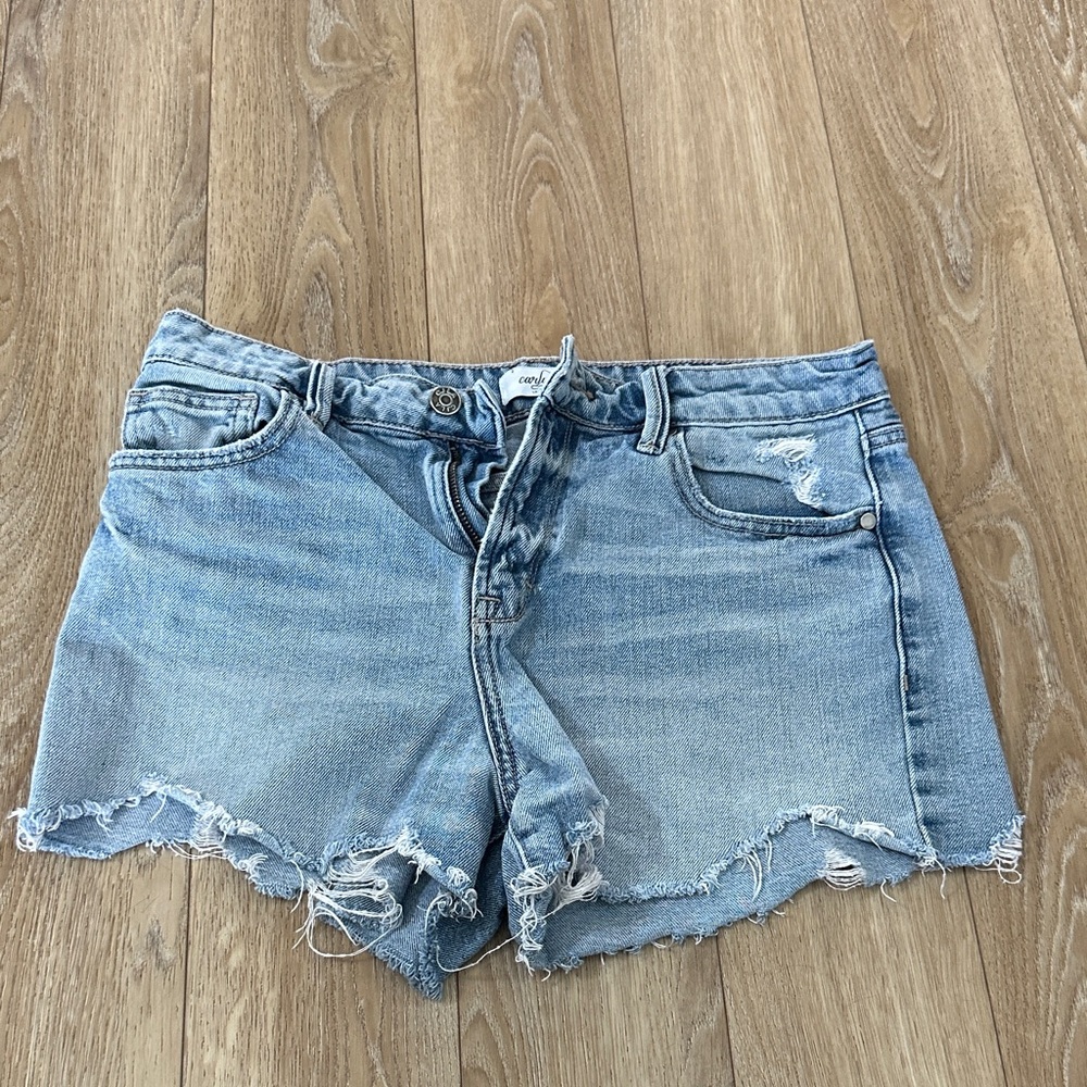 Carly Jean Denim Blue Women Shorts